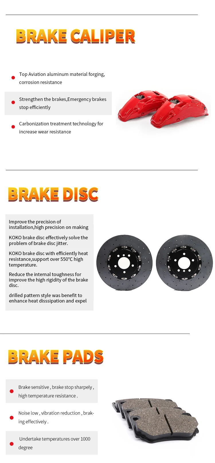 Best Performance Brake Kit Carbon Ceramic Brake Caliper Disc For ...