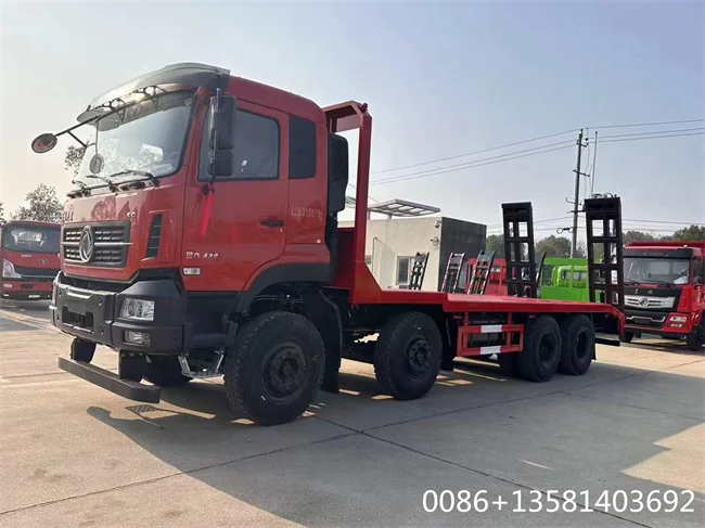 Factory 20ton 25ton Self Loading Flatbed Truck Custom Flatbed Tow Trucks Sale in China