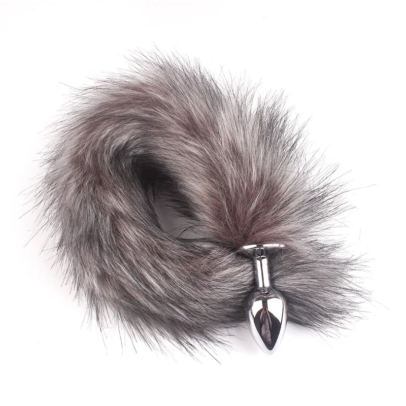 Multi-color Comfortable Pom Fox Tail Anal Plug Butt Plug Sex Toys for Cosplay Games Sexy Anal Sex Toys