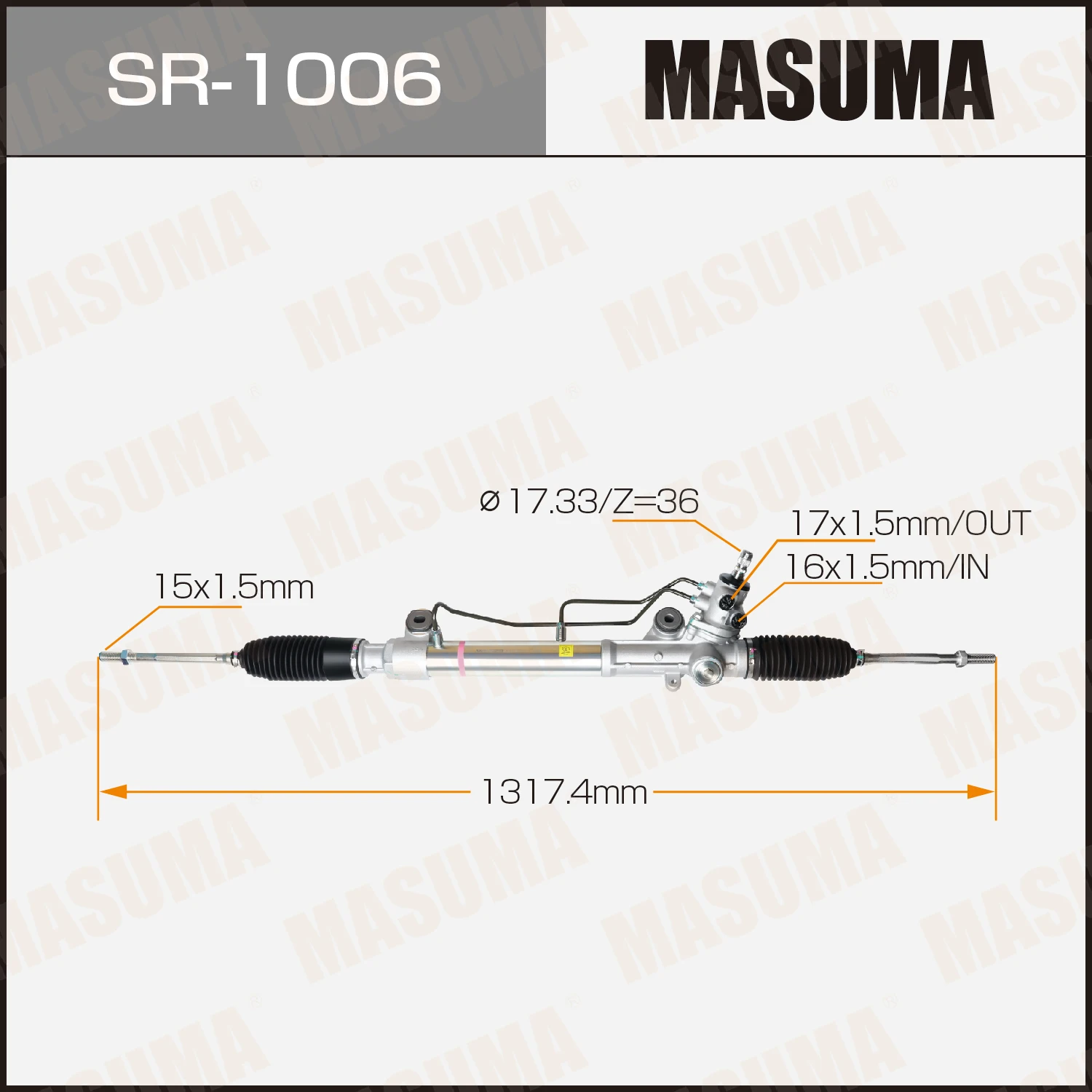 MASUMA SR-1006 Automotive Parts Steering Rack for For Toyota Hilux/4runner Innova/kijang Innova Qualis  44200-0K020 44200-0K080