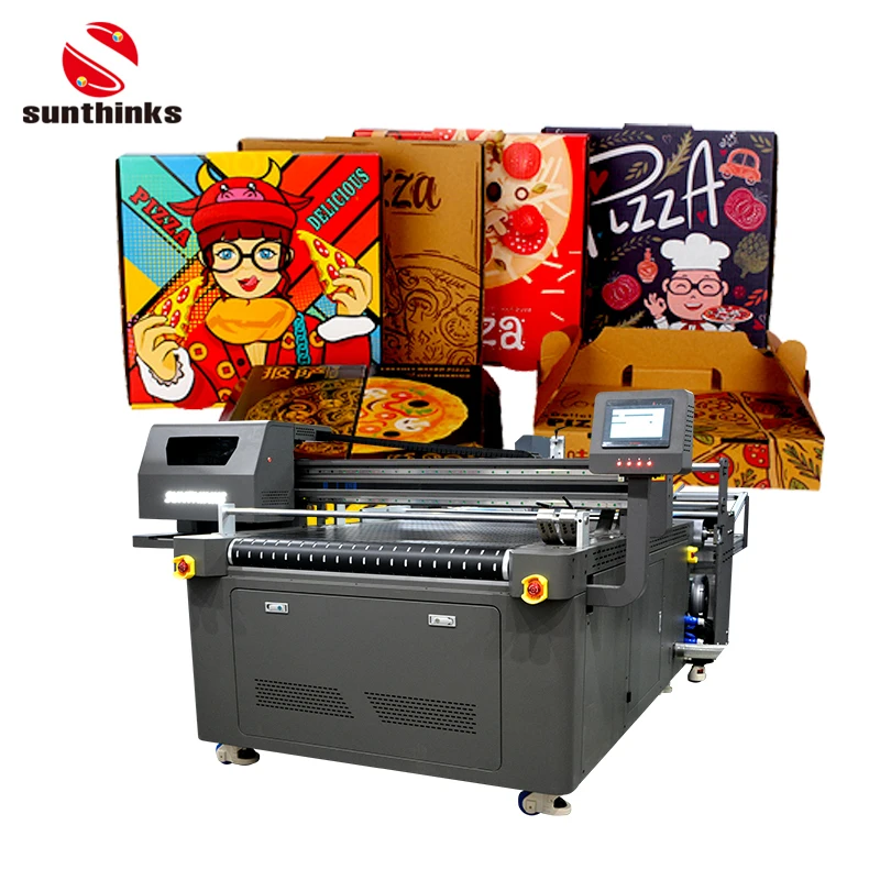 Sunthinks 2023 New Listing Inkjet One Pass Printing Machine Printer High Speed Single Pass Inkjet Corrugated Carton Box Printer
