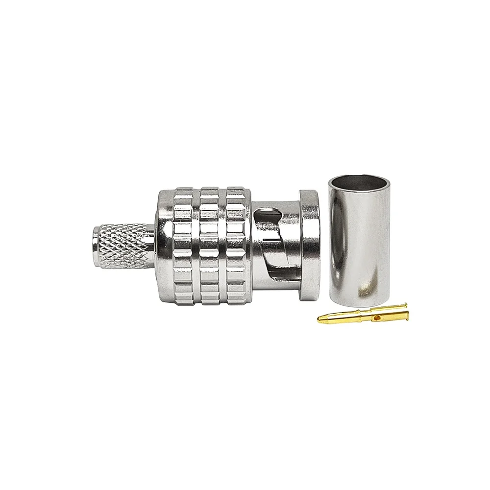 Manufacturer Supply Coaxial SDI RF Connector BNC Male Crimp for RG58 HD Video Camera Cable