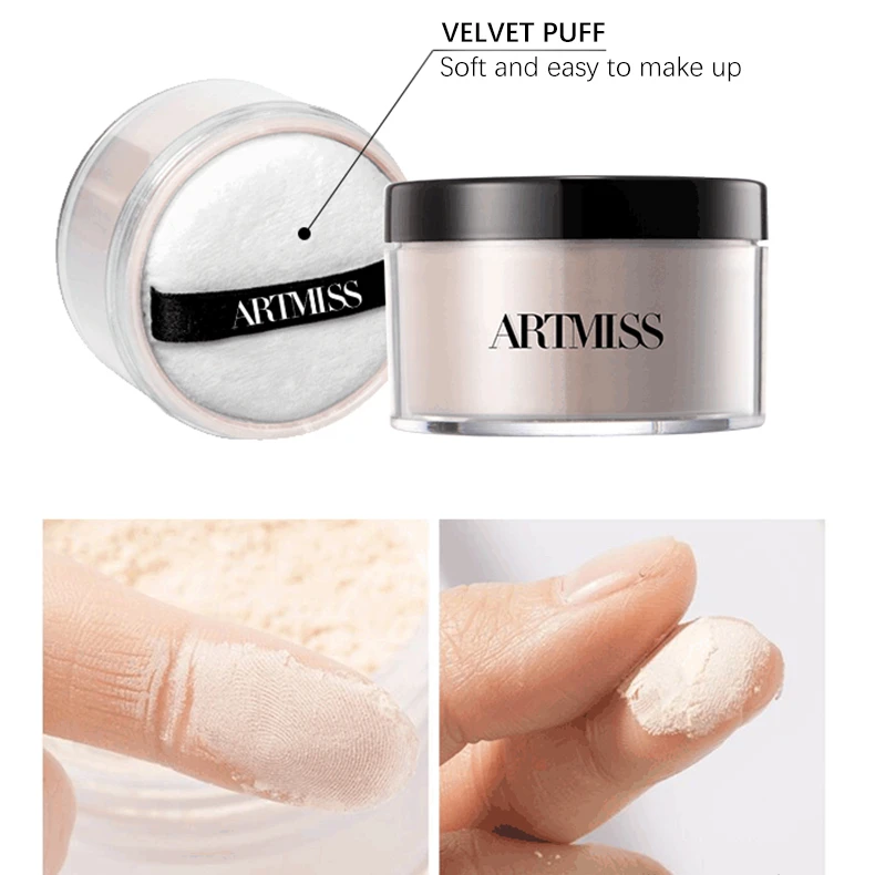 Makeup Loose Powder Large Capacity 30g Cosmetics Transparent No Ashy Flashback Loose Face Powder Private Label Setting Powder