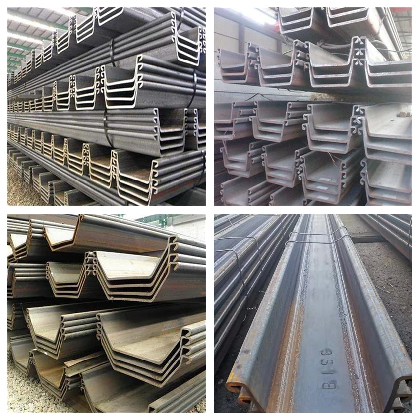 400x100x10.5mm U-shaped Type 2 Sy295 Sy390 Hot Rolled Steel Sheet Pile ...