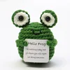 Tarjeta H de rana verde fruta