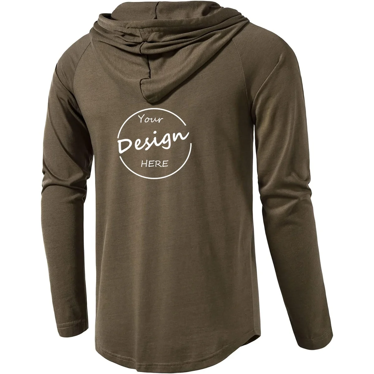 Wholesale Men’s Athletic Long Sleeve Hooded Top Quick Dry Knitted Sport Workout T-Shirt for Summer Running Hoodie Shirt