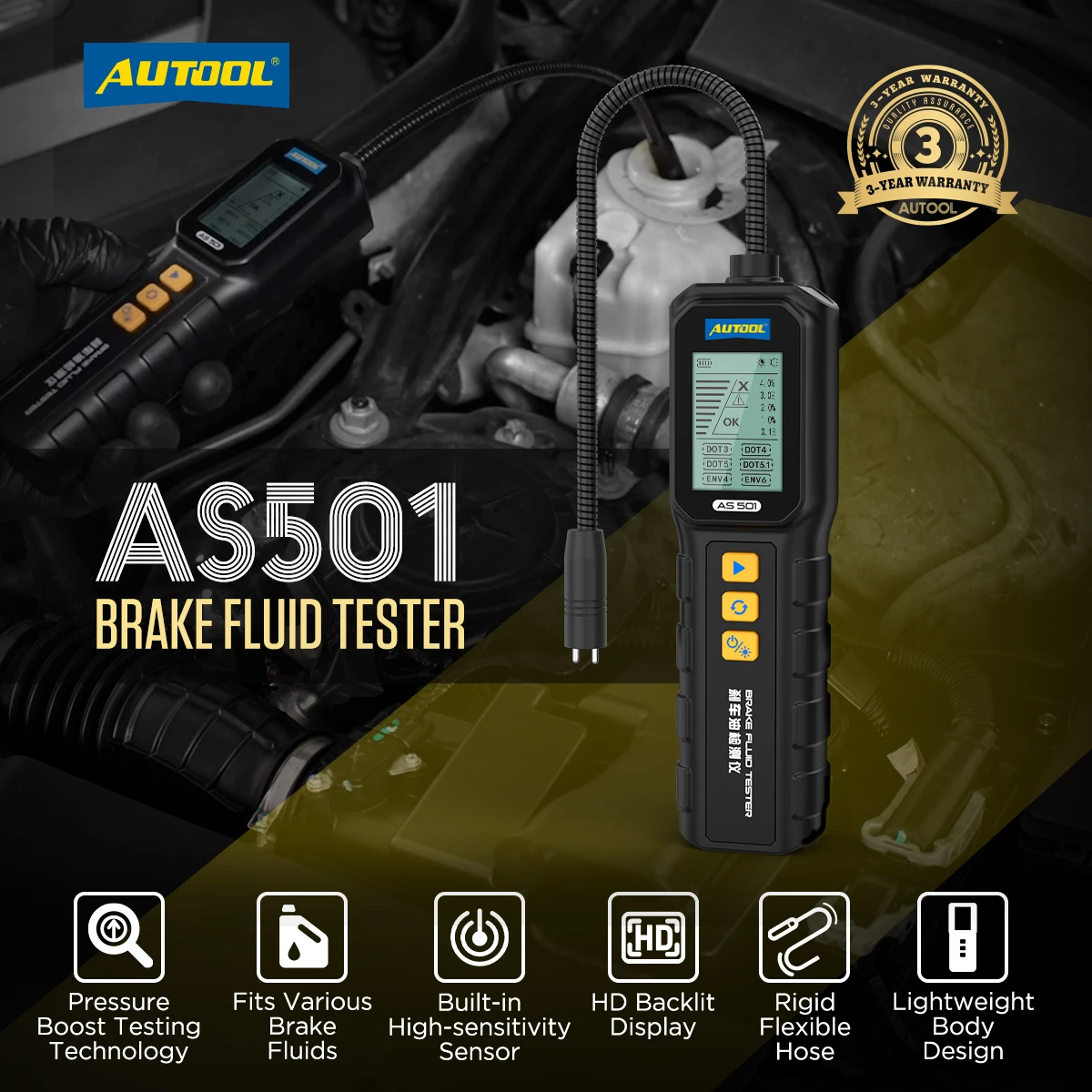 Autool AS501 Brake fluid Tester