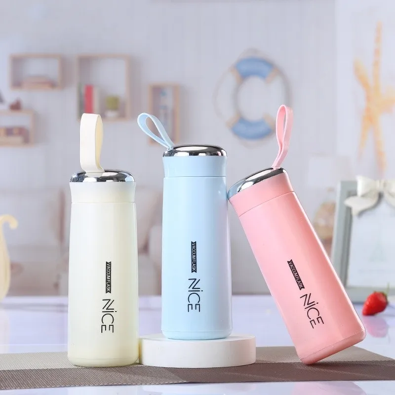 Glass Inner Wall Voss Glass Water Bottle 350ml Borosilicate Glass Water