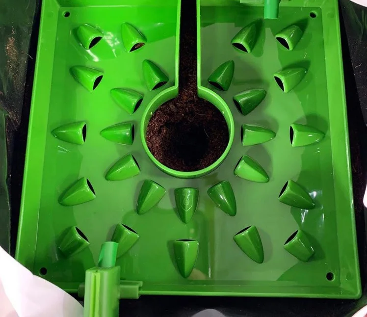 Гидропонные зеленые пластиковые горшки для выращивания растений, горшки для выращивания кастрюль из кастрюли, горшки для выращивания растений в теплицах/комнатах для выращивания