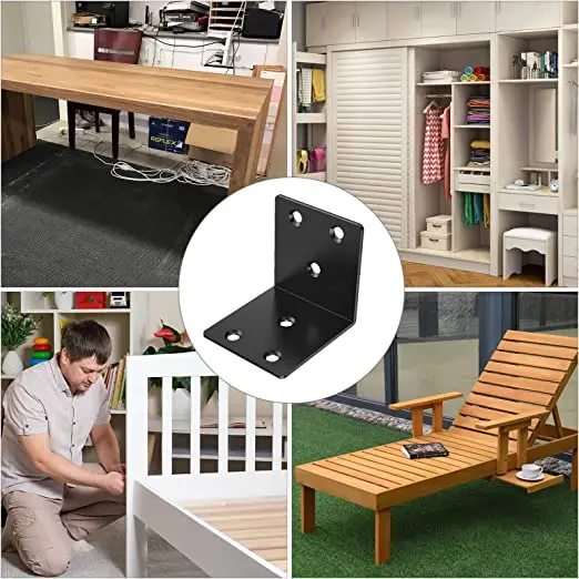 Workbench Corner Bracket Kit Heavy Duty Sturdy Steel Angle Brackets for ...