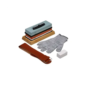 Whetstone Set Knife Kitchen Home New Wet Stone Sharpener Accessories Double Sided 2000/4000/5000Sharpening Stones