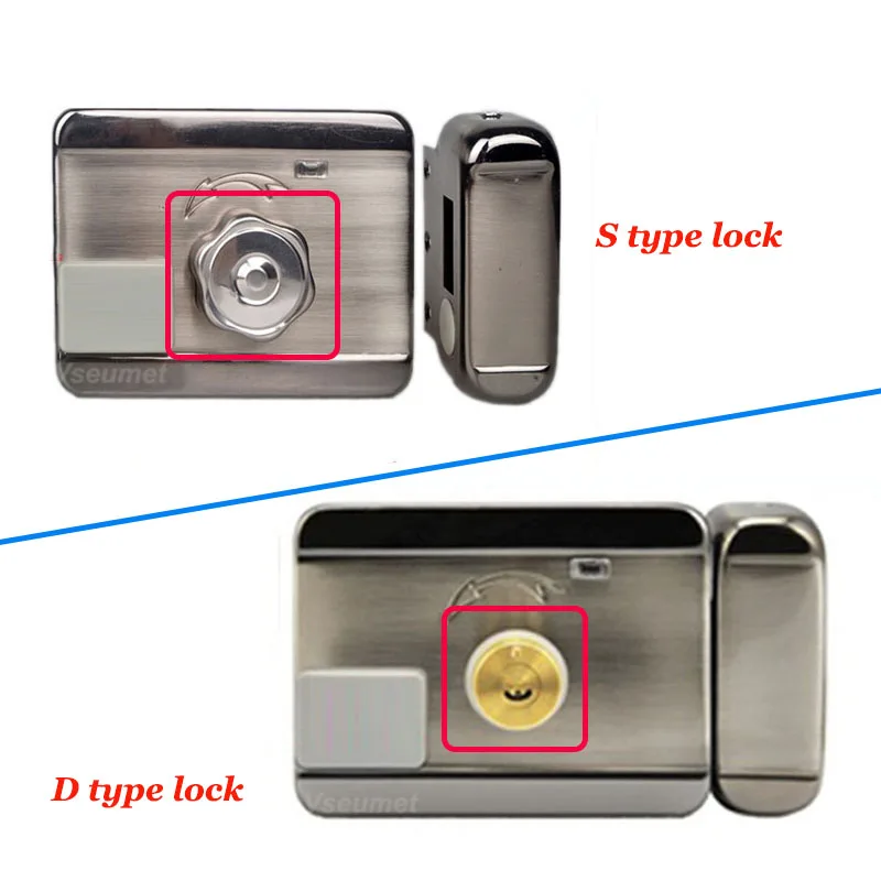 Keyless Entry Rfid Door Lock Smart Electric Rim Lock For Swing Wood
