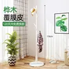 Disque rond en bois de pin enduit - blanc