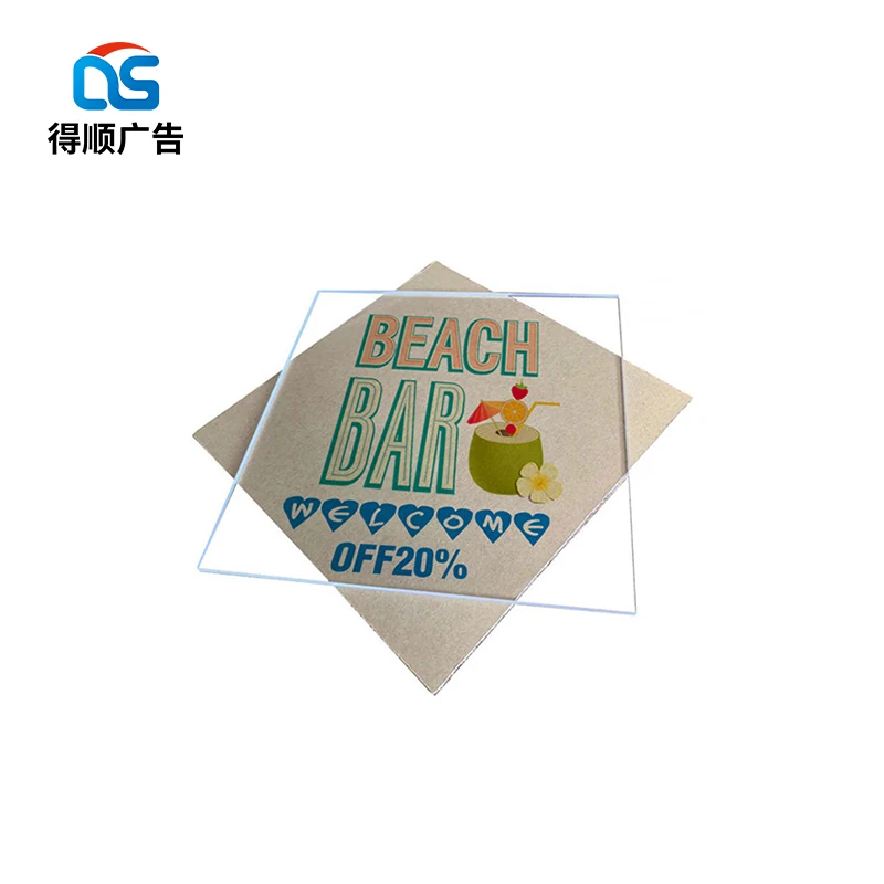 Factory Acrylic Polymer in Primary Form Screen Print Acrylic Print Pictures Sheet 1.2mm Acrylic Pmma Silk-screen Printing