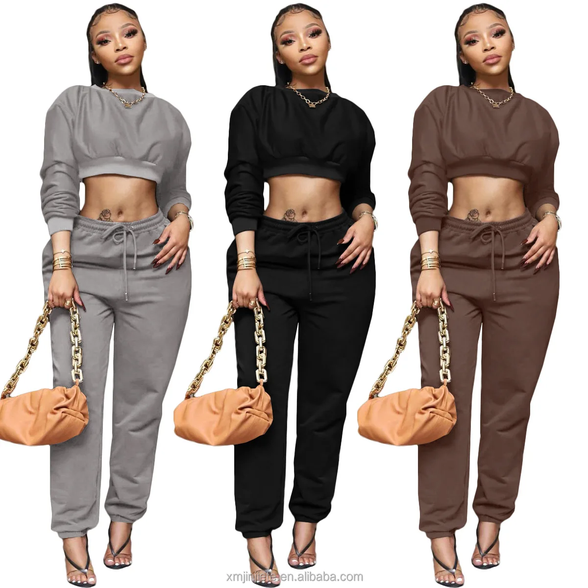 Conjunto de chaqueta top y pantalón largo estilo palazzo de Sonia Peña -  Comprar Online