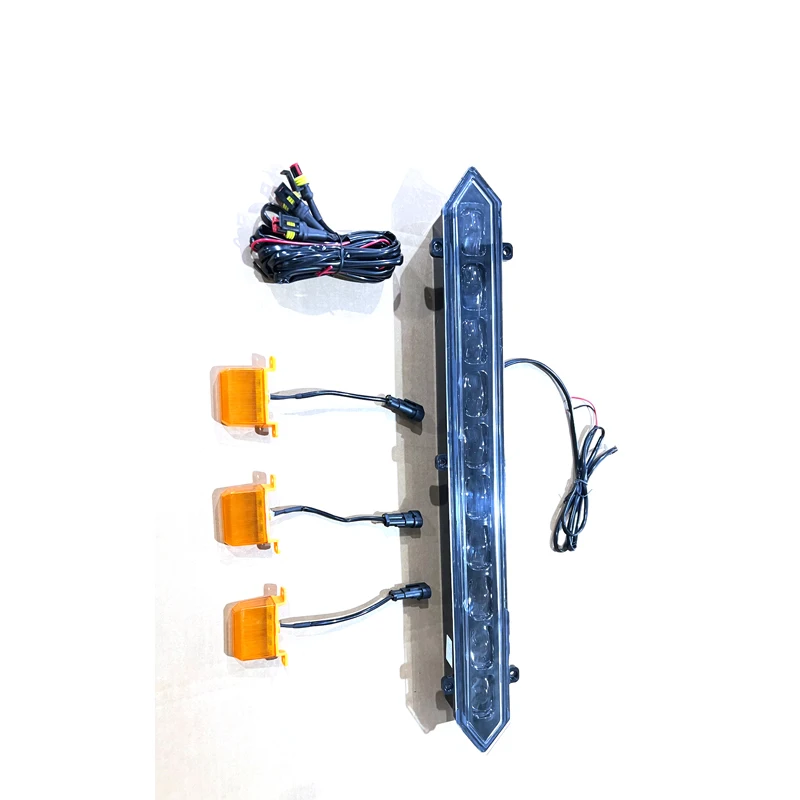 Amber Lens Raptor Style Amber Led Grille Lights +light Bar Fit For