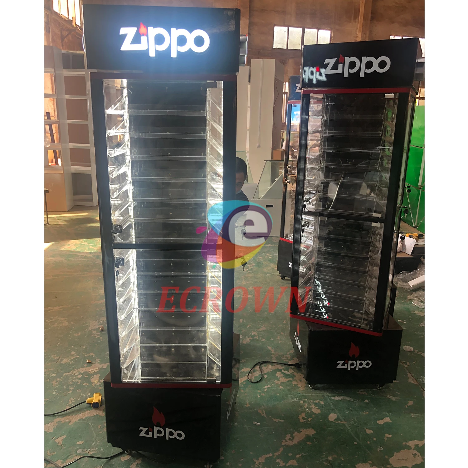 Zippo Rotating Display Case - Modern & Eco-friendly