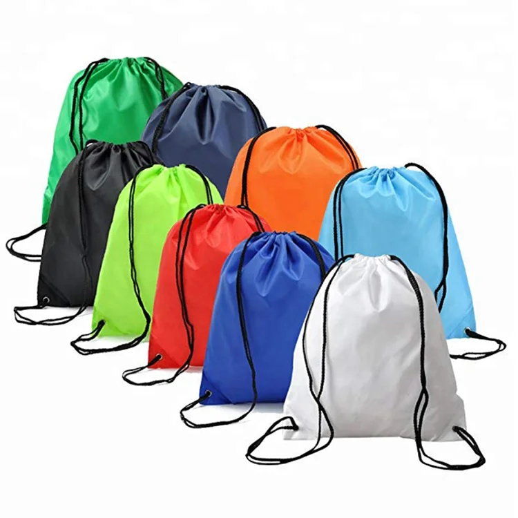 drawstring backpack custom logo