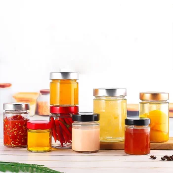 200ml 280ml 380ml Straight Sided Tall Glass Jars with Deep Lid - China  Honey Jar Glass, Empty Jar