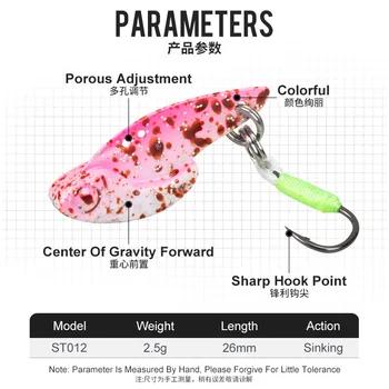 Fishing Lure Freshwater Sea Fishing VIB Hard Artificial Bait Wobblers Jig Bait Fishing Tackle Sinking Pesca – Metal Jig – view 4