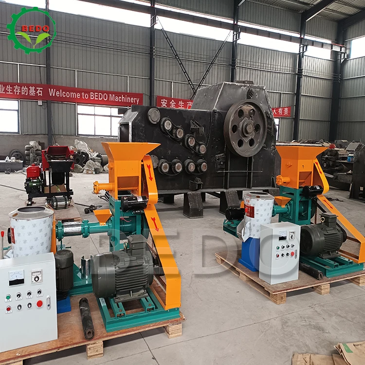 Round Fish Feed Floating Pellet Machine Fish Food Machine Feed Processing Machines
