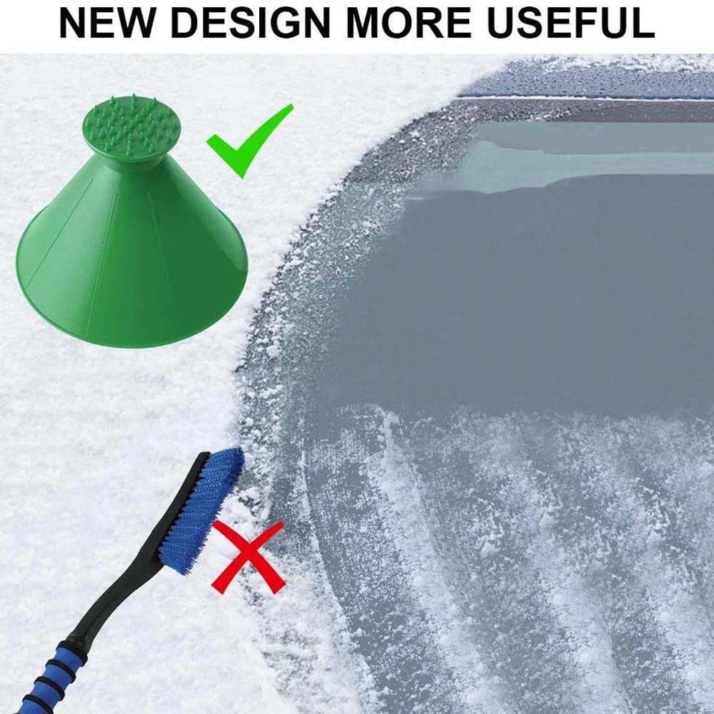 Новый автомобильный скребок для льда в форме конуса для удаления снега лопата для уборки окон инструмент для очистки льда и снега на машине