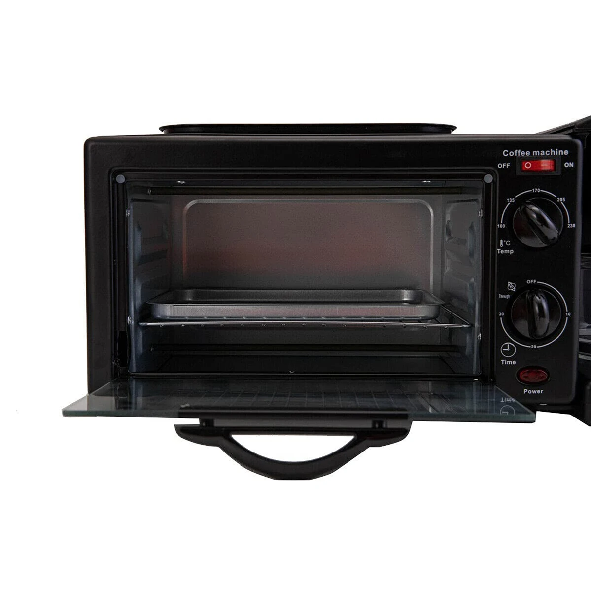 3 in 1 Breakfast Machine Coffee Maker Oven Toaster Oven 3 in 1