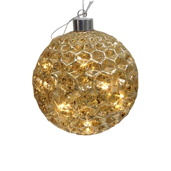Christmas Tree Hanging Ornaments Decorations Baubles Christmas Tree Led Glass Ball