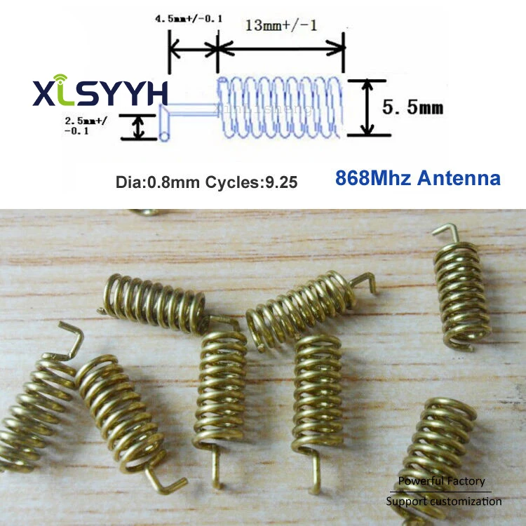 Free Sample Internal spring antenna 433Mhz 915Mhz OEM 3dbI 868Mhz helical antenna