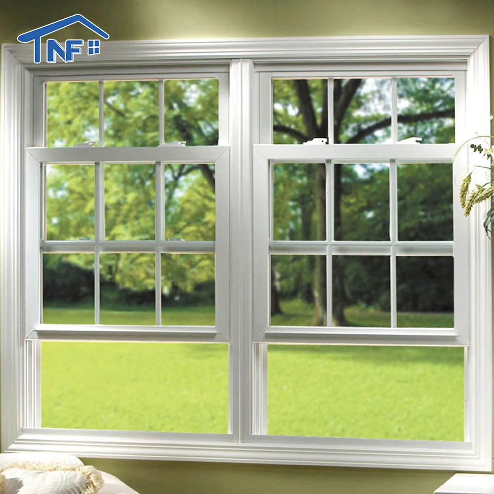 American NFRC Certification the Most Efficient Aluminum LowE Glass Hurricane Proof Single Hung Window Double Hung windows