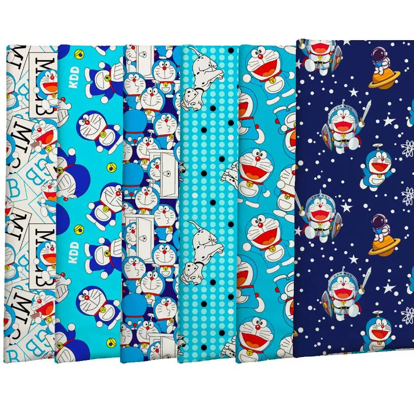 The Factory Outlet Custom Popular Japanese Doraemon Cartoon Design Digital  Printing Woven Bag Cotton Fabric For Diy - Buy Woven Bag Cotton Product on  