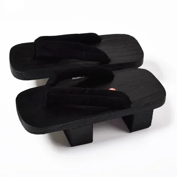 K G 49 1 zwart origineel Japan Geta lichte houten sandaal tai kimono