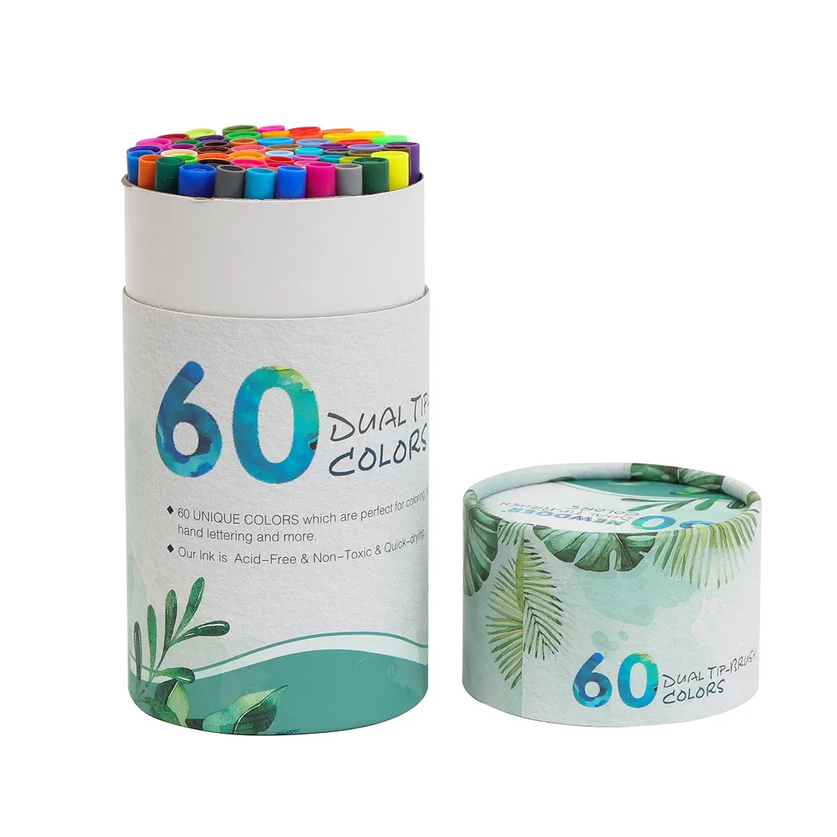 24 цвета микронные ручки акварельный двойной набор маркеров для рисования