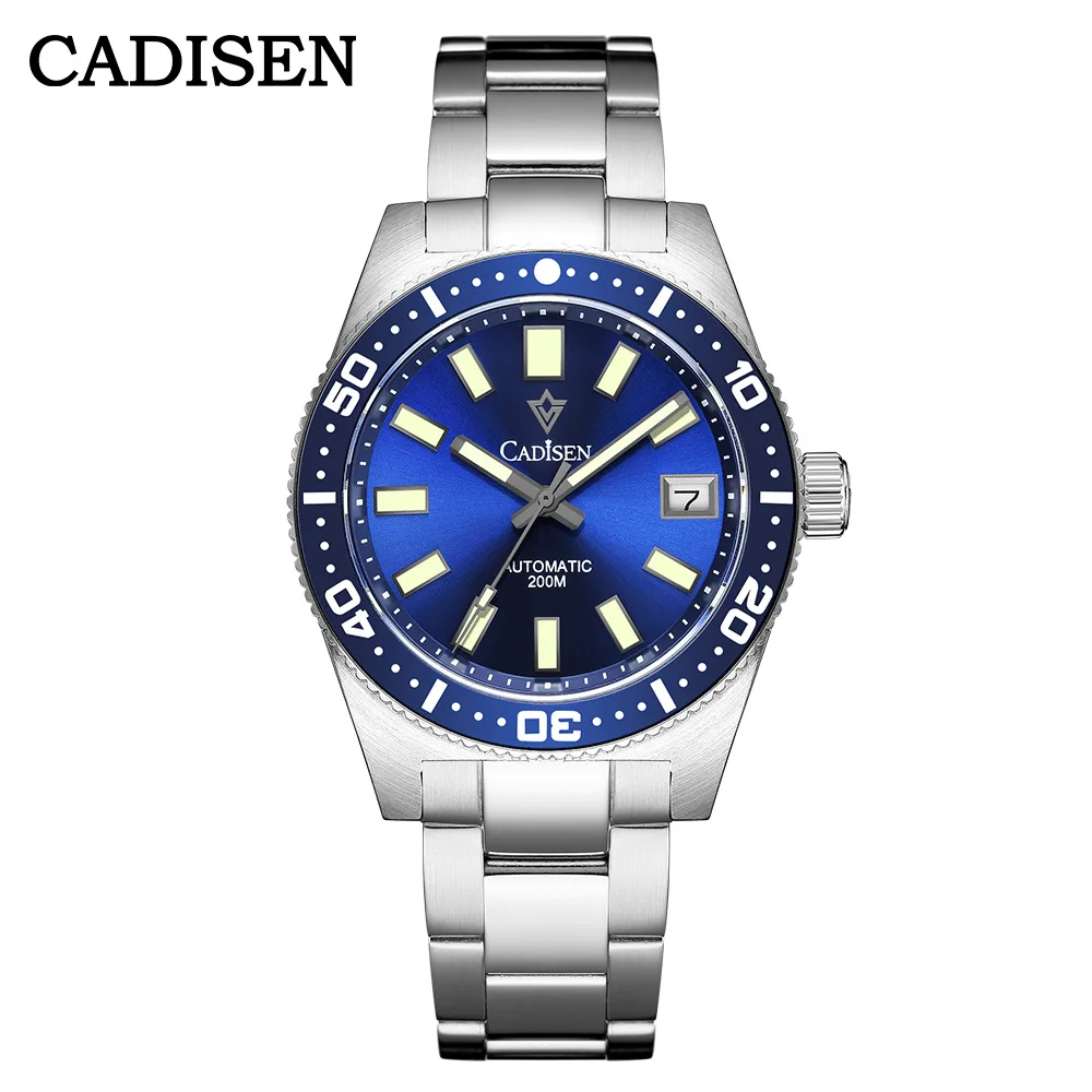 CADISEN 38mm Diver's Watch - Automatic, Waterproof, Luminous