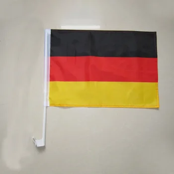 Sunshine Cheap Price Customized Country Germany Promotional National Car window Flags european football hand flag