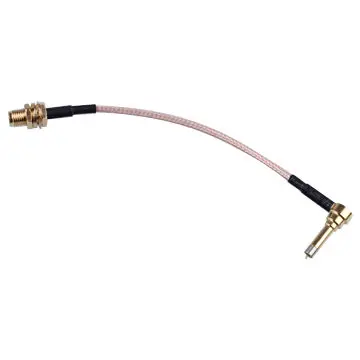 Asamblea de cable masculina del cable coaxial del RF 50ohm RG316 R/A MCX