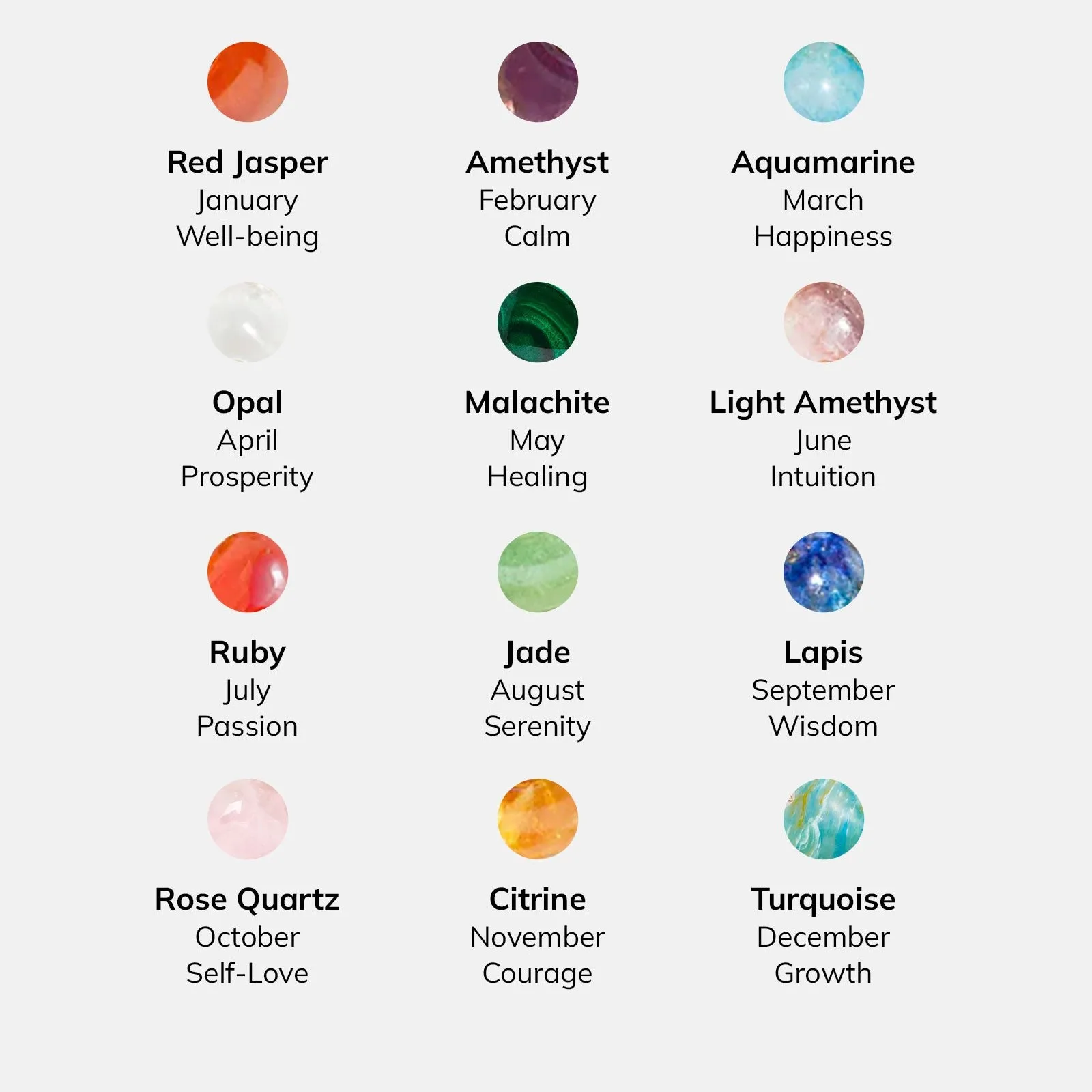 product 2025 new classic 18k gold heart pattern necklace twelve birthstone zircon gift for girls lovers made brass religious buddhism-4