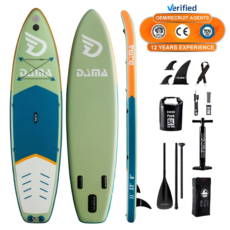 DAMA スタンドアップフィッシングSUPボード 二層式 卸売サーフボード 