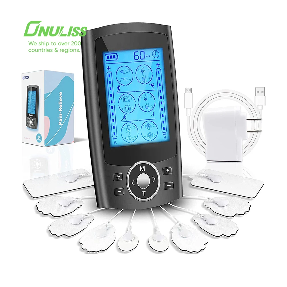 Multifunctional Tens Ems Therapy Dual Channel Digital Therapy Machine