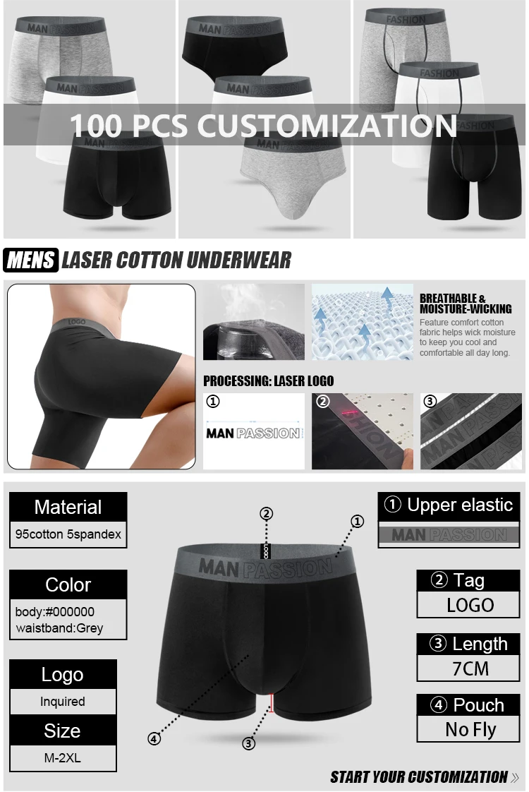 O Men's Polar Bears 6" Flex Boxer Brief