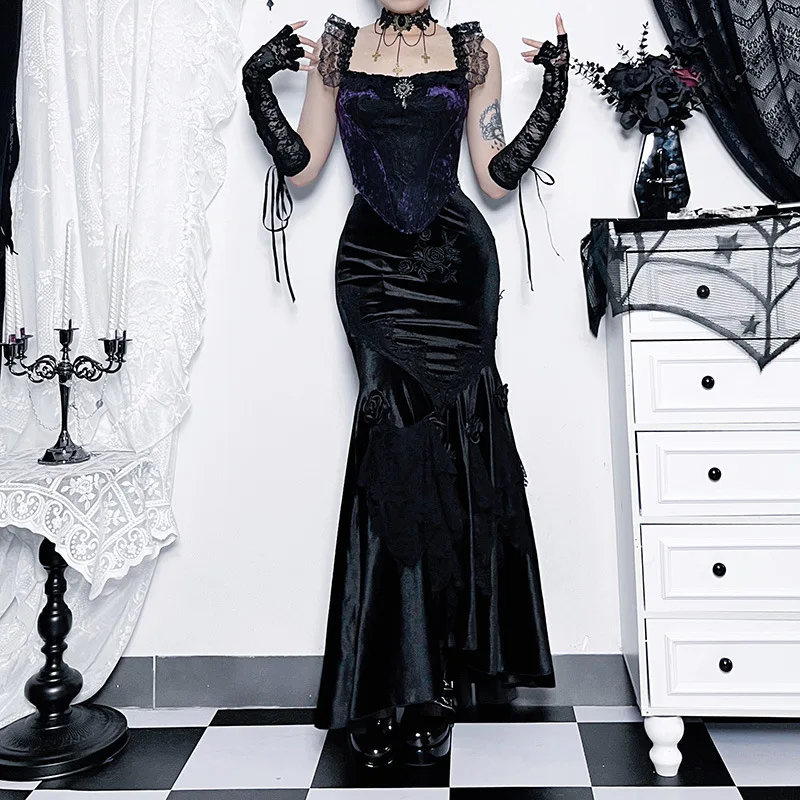 Gothic Women Evening Dresses - Victorian Steampunk Skirts Gothic Women Evening Dresses - Victorian Steampunk Skirts