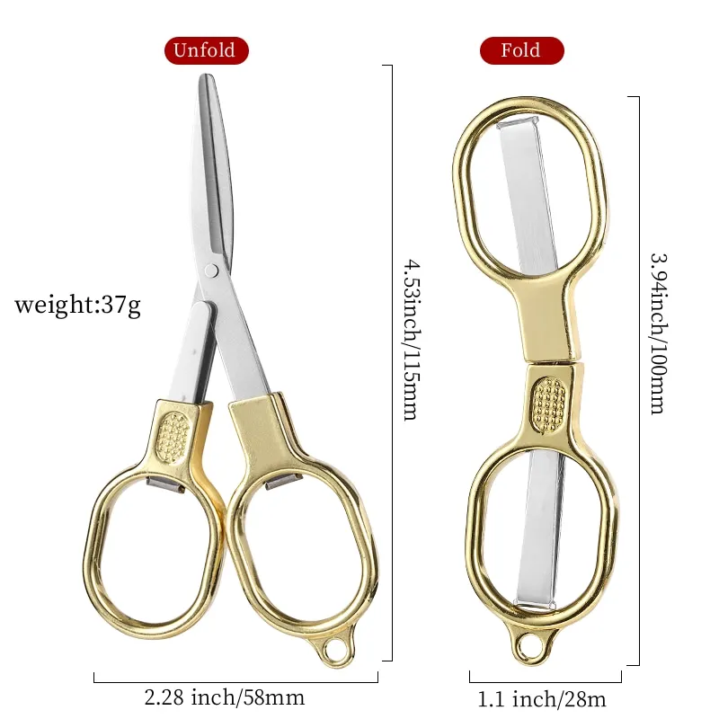 Travel folding scissors