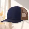 Navy blue with coffee