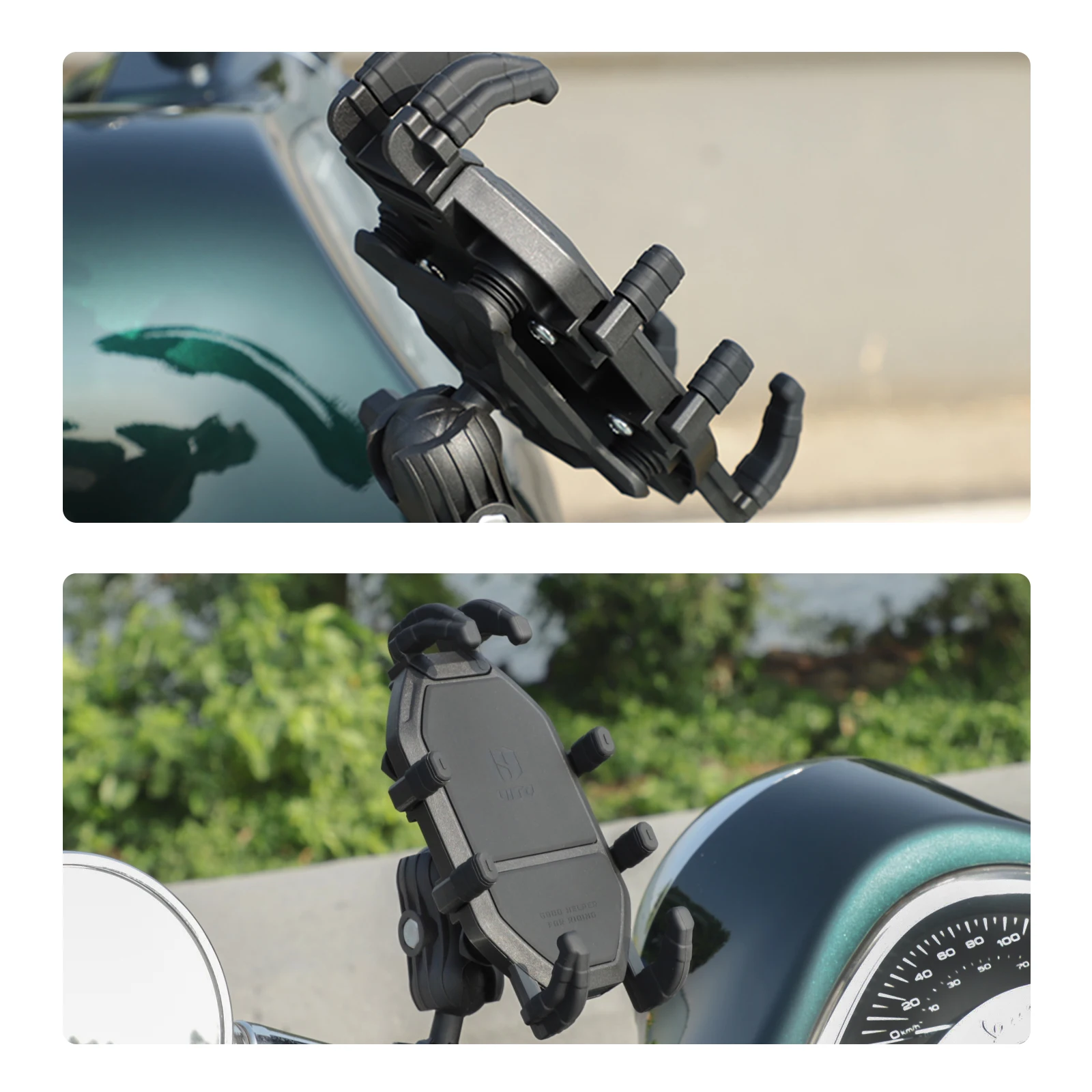 Four Pillars Cushioned Shock Phone Holder For Motorcycle Mobile Phone Holder For Bike And Motorcycle Mobile Phone Holder supplier