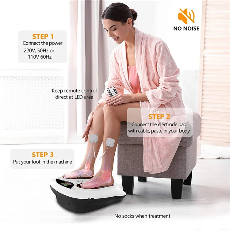 EMS Foot Massager and Electronic Stimulator with TENS Unit Pads for Leg  Swellen - Shenzhen Dongjilian Medical Tech