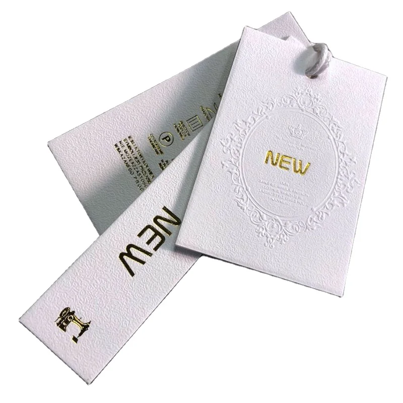 Пользовательские рециркулированное ожерелье ювелирные изделия одежда висит бирка с собственным логотипом качели ценник