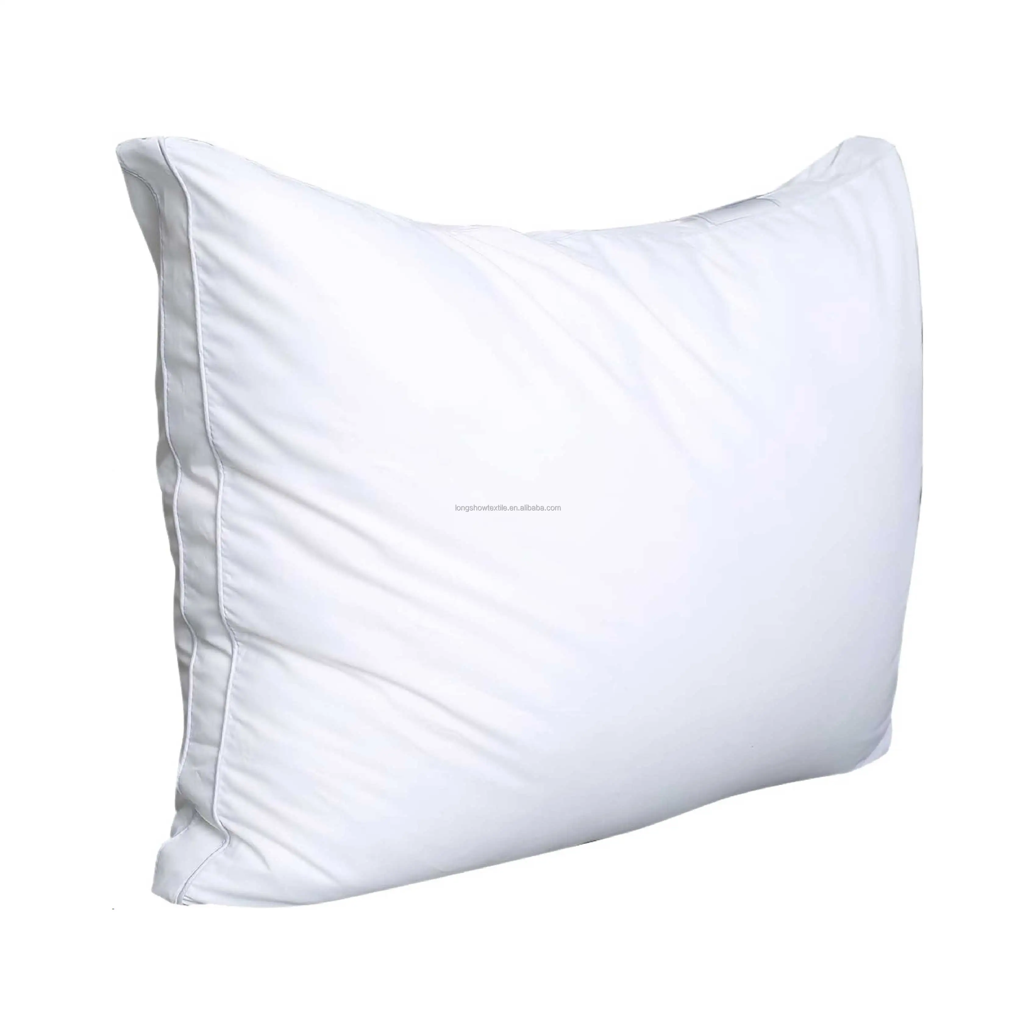 Hotel Quality Hilton Neck Pillow Solid Hypoallergenic Polycotton Cover Comfortable Standard Size Bed Pillows for Sleeping