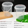 1000ml Round bucket with single hole lid