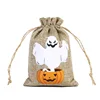 Hemp rope burlap bag - ghost