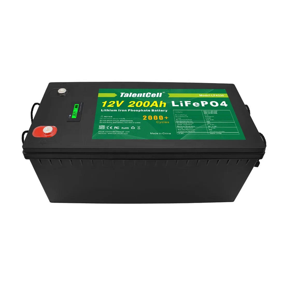 12V 100Ah 200Ah UPS Deep Cycle Rechargeable Lithium Iron Phosphate Batteries LiFePO4 12V 200Ah With BMS